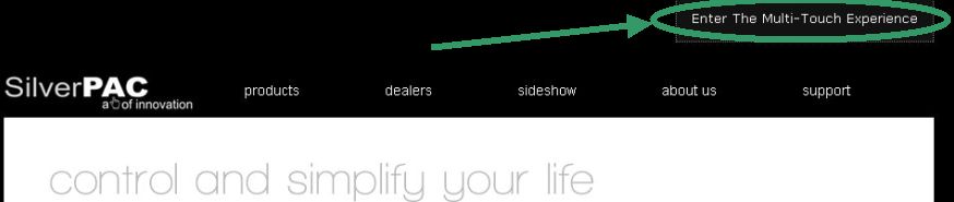 Premier site tactile multitouch